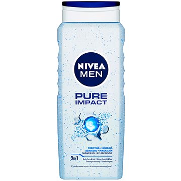 Obrázok Nivea Men Pure Impact sprchový gél na tvár, telo a vlasy  500 ml