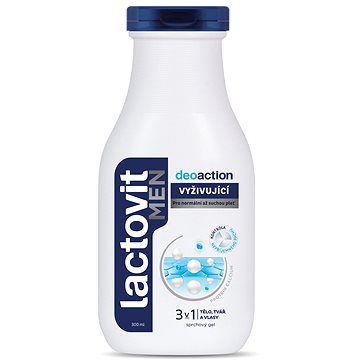 Obrázok Lactovit MEN DeoACTION 3v1 Sprchový gél osviežujúci 1x300 ml