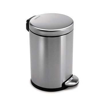 Obrázok Simplehuman Pedálový kôš 4.5l, guľatý, matná oceľ, FPP (CW1852CB)