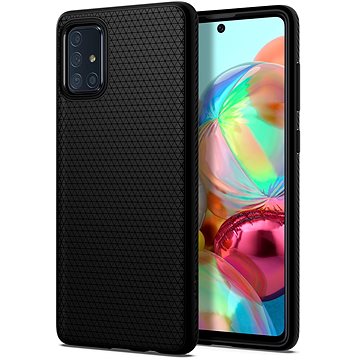 Obrázok Spigen Liquid Air gumené púzdro pre Samsung Galaxy A71, čierne (ACS00602)