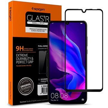 Obrázok Spigen Glass FC HD Black Huawei P30 Lite (L39GL26019)