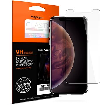 Obrázok Spigen Glass Glas.tR Slim HD iPhone XS/X (063GL24514)