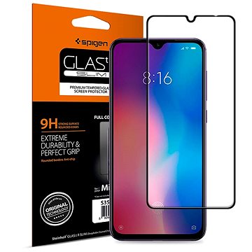 Obrázok Spigen Glass FC HD Black Xiaomi Mi 9 (S35GL26170)