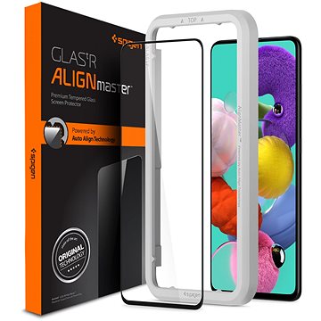 Obrázok Spigen Alm Full Cover ochranné sklo na Samsung Galaxy A51, čierne (AGL01051)