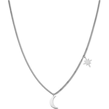 Obrázok Rosefield náhrdelník Lois Moon and Star necklace Silver