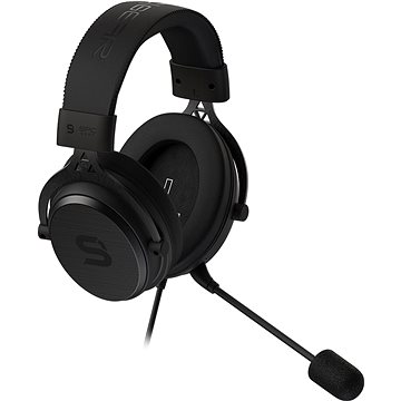 Obrázok SILENTIUM PC sluchátka Gear Viro Plus Headset, herní, náhlavní, drátový, 53mm měniče, mikrofon, 3,5mm jack, černý SPG046