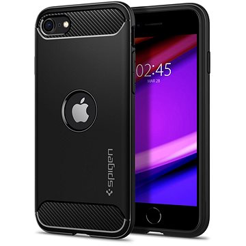 Obrázok Spigen Rugged Armor Black iPhone SE 2020 (ACS00944)