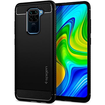 Obrázok Spigen Rugged Armor Black Xiaomi Redmi Note 9 (ACS01192)