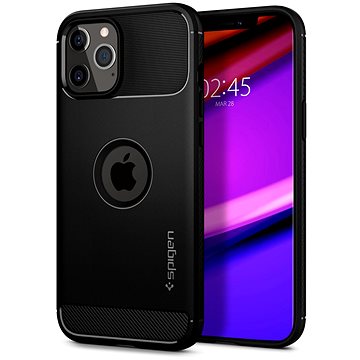 Obrázok Spigen Rugged Armor Black iPhone 12/iPhone 12 Pro (ACS01700)