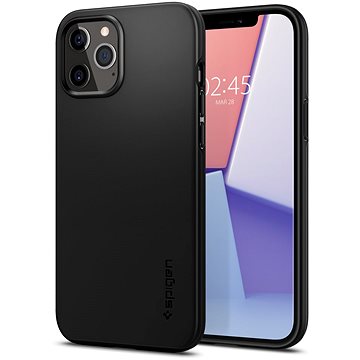 Obrázok Spigen Thin Fit Black iPhone 12 Pro Max (ACS01612)