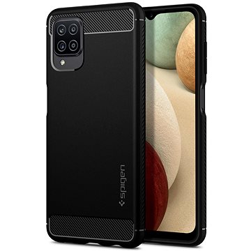 Obrázok Spigen Rugged Armor Black Samsung Galaxy A12 (ACS02786)