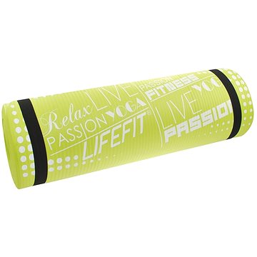 Obrázok Podložka LIFEFIT YOGA MAT EXKLUZIV PLUS, 180x60x1,5cm, světle zelená