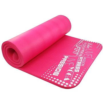 Obrázok Podložka LIFEFIT YOGA MAT EXKLUZIV PLUS, 180x60x1,5cm, světle růžová