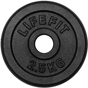 Obrázok Kotúč LIFEFIT 2,5kg, kovový, pre 30mm tyč