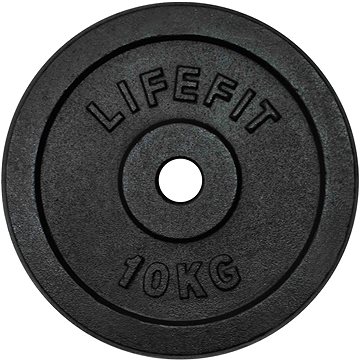 Obrázok Kotúč LIFEFIT 10kg, kovový, pre 30mm tyč