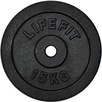 Obrázok Kotouč LIFEFIT 15kg, kovový, pro 30mm tyč