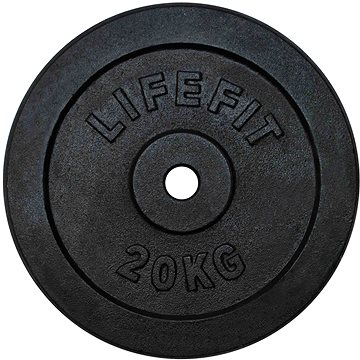 Obrázok Kotúč LIFEFIT 20kg, kovový, pre 30mm tyč