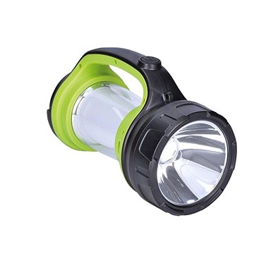 Obrázok Solight LED svítilna nabíjecí s lucernou, 3W Cree, 168lm + 200lm, zeleno-černá, WN27