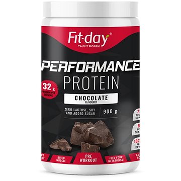 Obrázok Fit-day protein performance chocolate 900 g (92333)