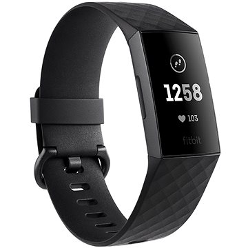 Obrázok Fitbit Charge 3 - Graphite / Black FB409GMBK-EU