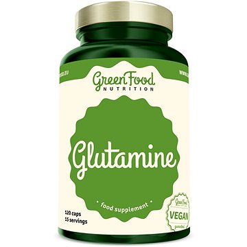 Obrázok GreenFood Nutrition Glutamin 120 kapsúl (8594193920525)