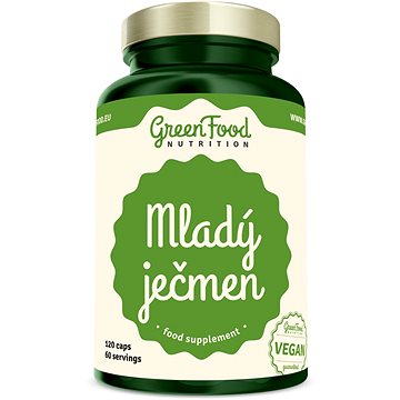 Obrázok GreenFood Nutrition Mladý jačmeň 120 kapsúl (8594193920310)