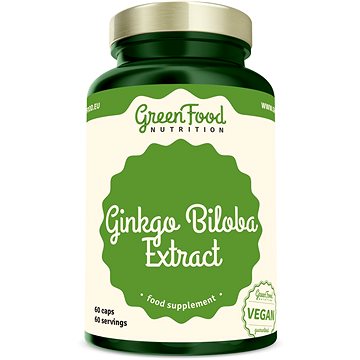 Obrázok GreenFood Nutrition Ginkgo Biloba 60 kapsúl (8594193920945)