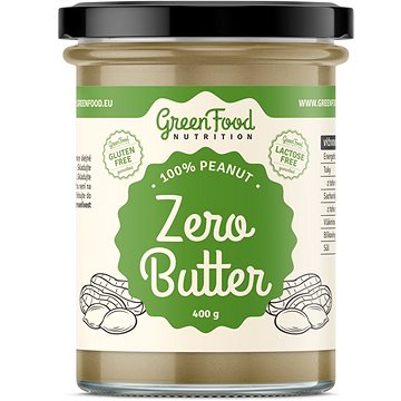 Obrázok GreenFood Nutrition Zero Butter Arašidový jemný 350 g (8594193921430)