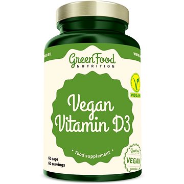 Obrázok GreenFood Nutrition Vegan Vitamín D3 60 kapsúl (8594193924677)