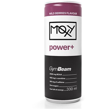 Obrázok GymBeam Moxy Power+ Energy Drink 330 ml wild berries