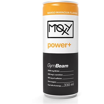 Obrázok GymBeam Moxy Power+ Energy Drink 330 ml mango marakuja