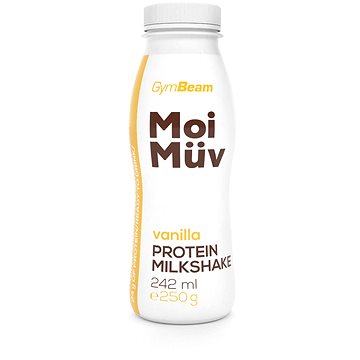 Obrázok GymBeam MoiMüv Protein Milkshake 242 ml vanilka