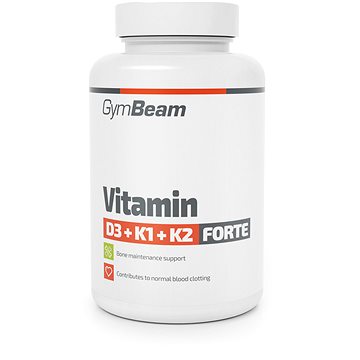 Obrázok GymBeam Vitamin D3+K1+K2 Forte 120 kaps.