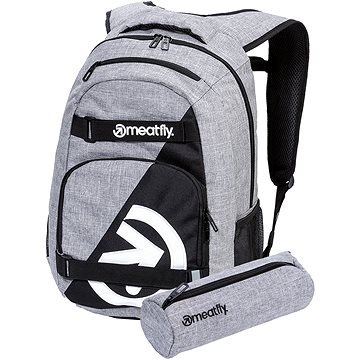 Obrázok Meatfly Exile 5 Backpack, Heather Grey (8590201760336)