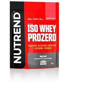 Obrázok Nutrend ISO WHEY PROZERO, 500 g, jahodový cheesecake (VS-102-500-JHC)