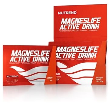 Obrázok Nutrend Magneslife Active Drink, 10× 15 g, pomaranč (VS-095-150-PO)