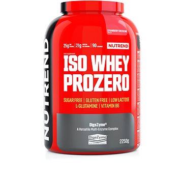 Obrázok Nutrend ISO Whey Prozero, 2250 g, jahodový cheesecake (VS-102-2250-JHC)