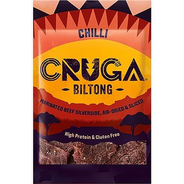 Obrázok Cruga Biltong Chilli, marinované hovězí maso 25g (5060079911053)