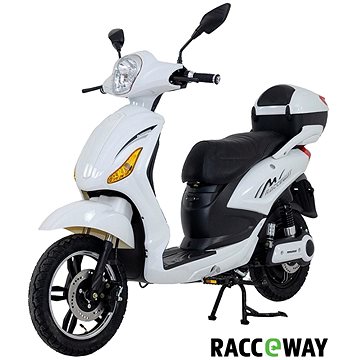 Obrázok Racceray E-Moped, 12 Ah, biely-lesklý (4891223129304)