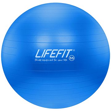 Obrázok Gymnastický míč LIFEFIT ANTI-BURST 55 cm, modrý