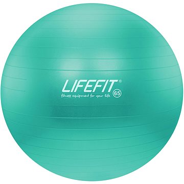 Obrázok Gymnastický míč LIFEFIT ANTI-BURST 65 cm, tyrkysový