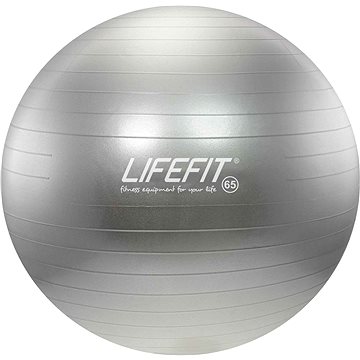 Obrázok Gymnastický míč LIFEFIT ANTI-BURST 65 cm, stříbrný