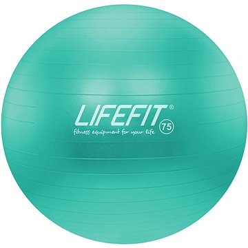 Obrázok Gymnastický míč LIFEFIT ANTI-BURST 75 cm, tyrkysový