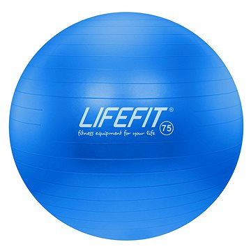 Obrázok Gymnastický míč LIFEFIT ANTI-BURST 75 cm, modrý