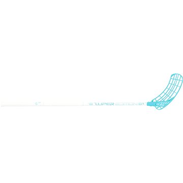 Obrázok Zone floorball ZUPER Composite Light 29 white/turquoise biela / tyrkysová, Ľavá, 87cm (=97cm)