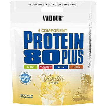 Obrázok Weider Potein 80 PLUS 2000 g - vanilka