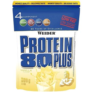 Obrázok Weider Potein 80 PLUS 500 g - vanilka