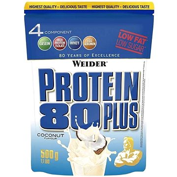 Obrázok Weider Potein 80 PLUS 500 g - kokos