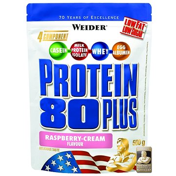 Obrázok Weider Potein 80 PLUS 500 g - malina