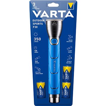 Obrázok Varta LED Outdoor Sports Flashlight 3C, 18629101421